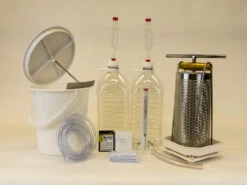 4.5 Ltr Cider Making Kit Inc. Bench Fruit Press.