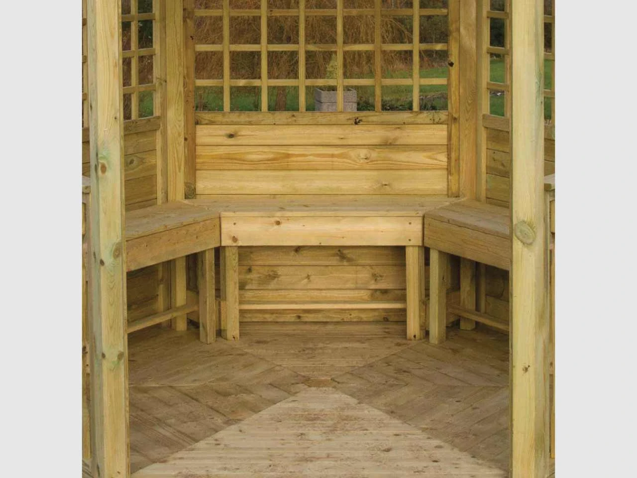 Set Of 3 Gazebo Benches