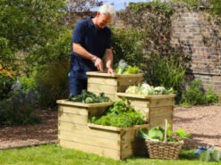 4 Tier Wooden Raised Bed Kit