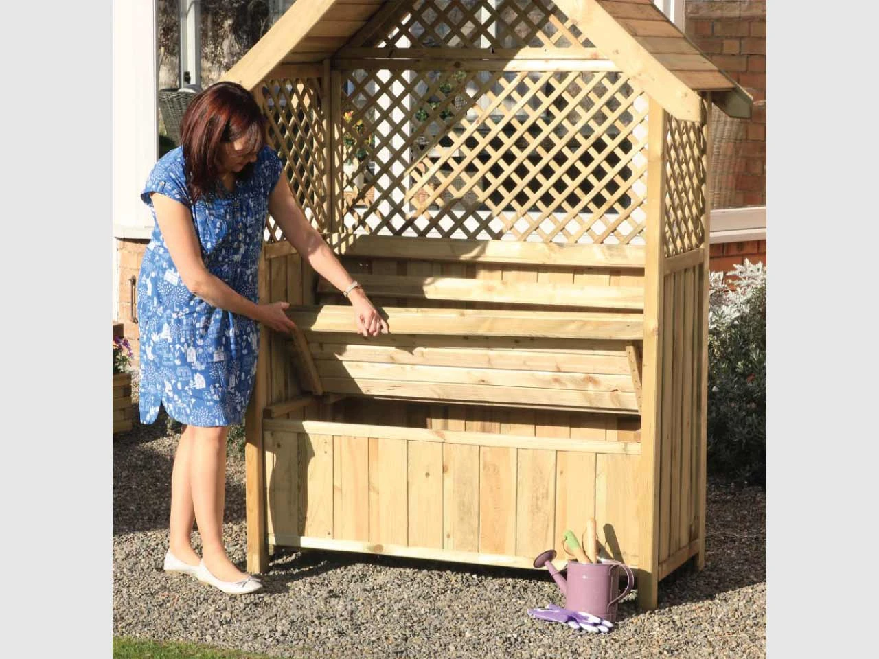 Norfolk Arbour With Storage Box - Image 2