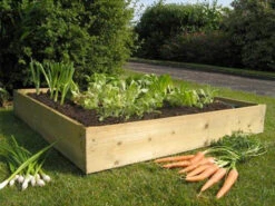 120cm Square Allotment Raised Bed Flatpack Kit - 17.5cm High