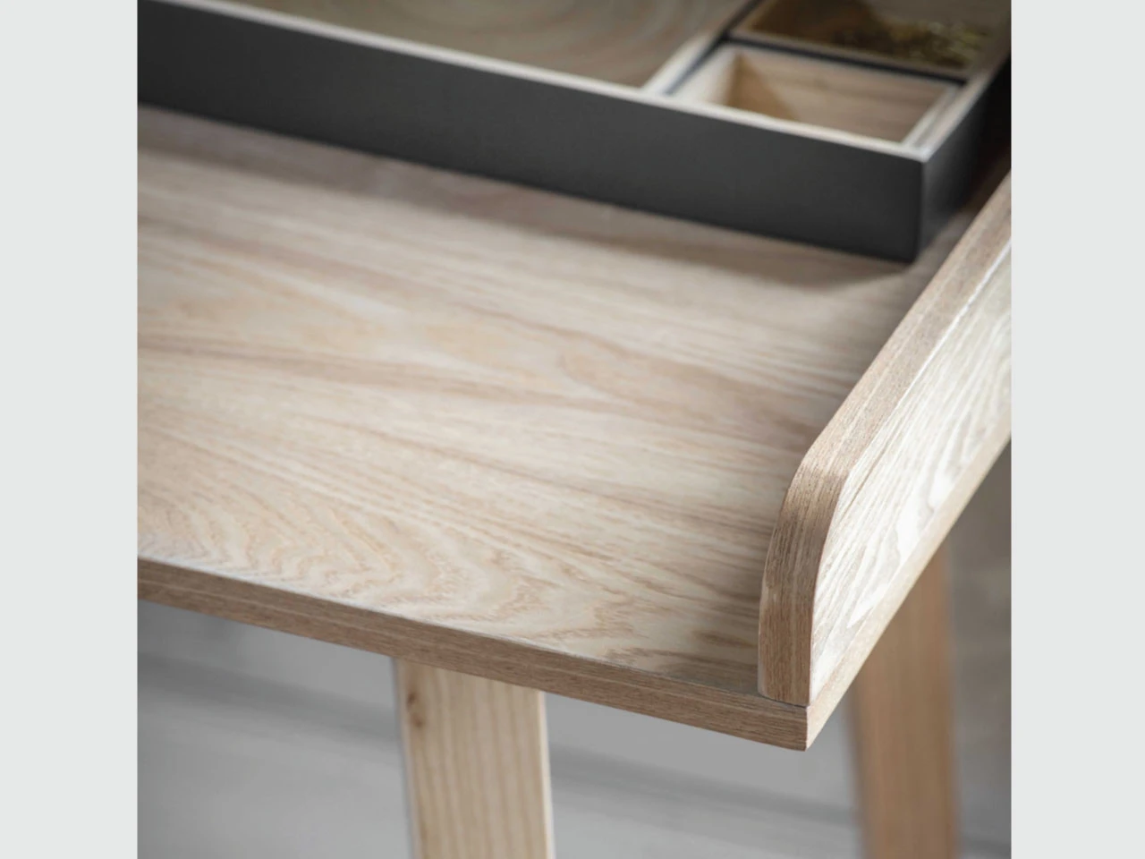 Ashwicke Desk With Storage - Ash - Image 2