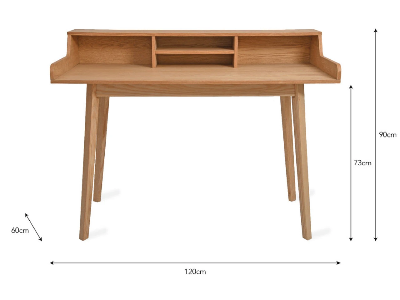 Ashwicke Desk With Storage - Ash - Image 3