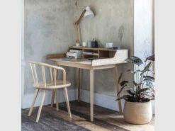 Ashwicke Desk With Storage - Ash