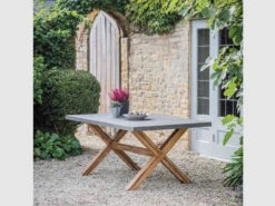 Burford Table, Small In Grey - Polystone