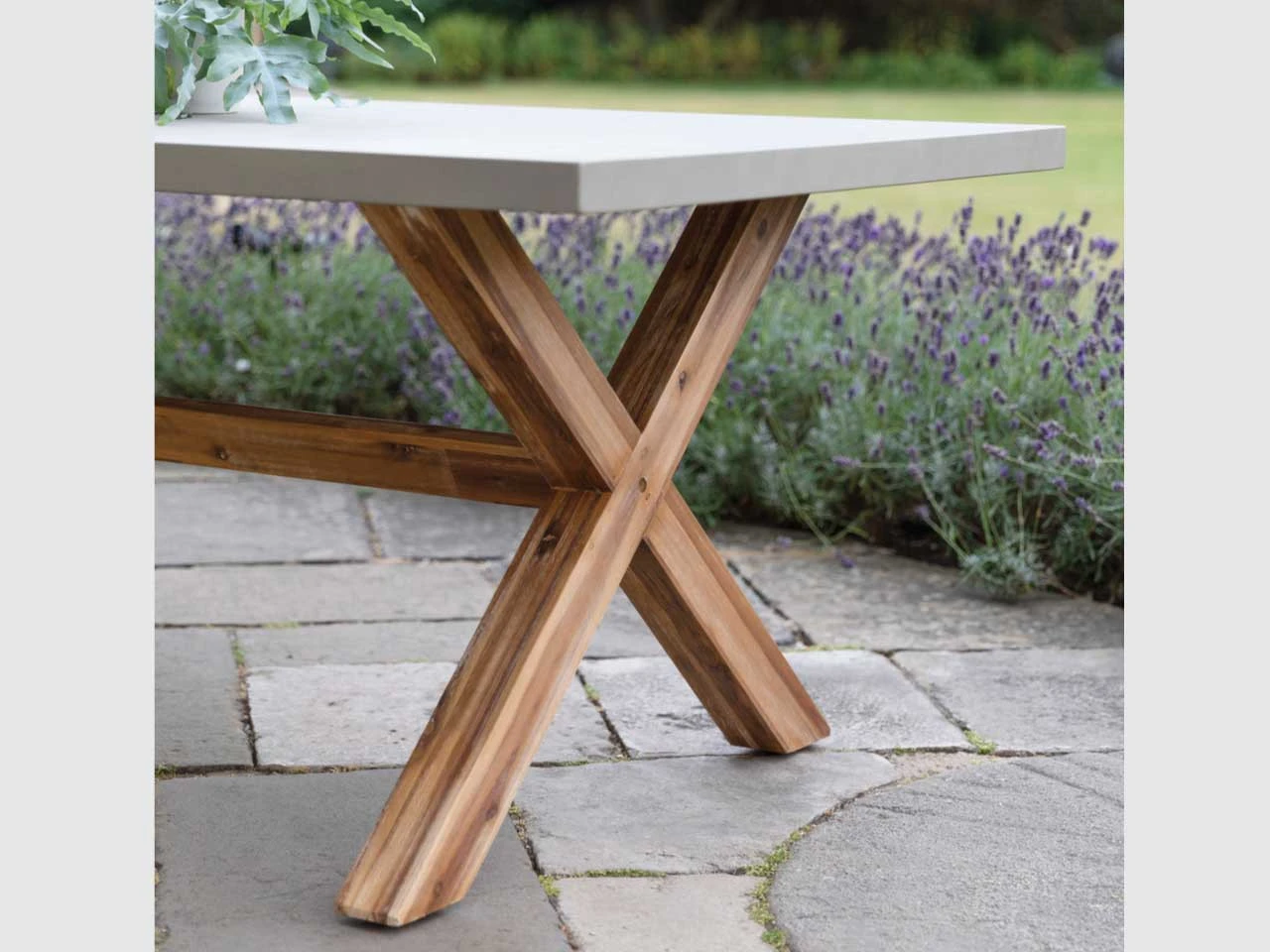Burford Table, Small In Natural - Polystone