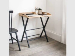 Clockhouse Desk Tray In Carbon - Oak & Beech