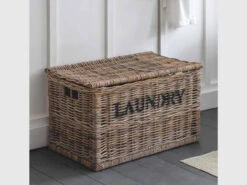 Dark And Lights Laundry Chest - Rattan
