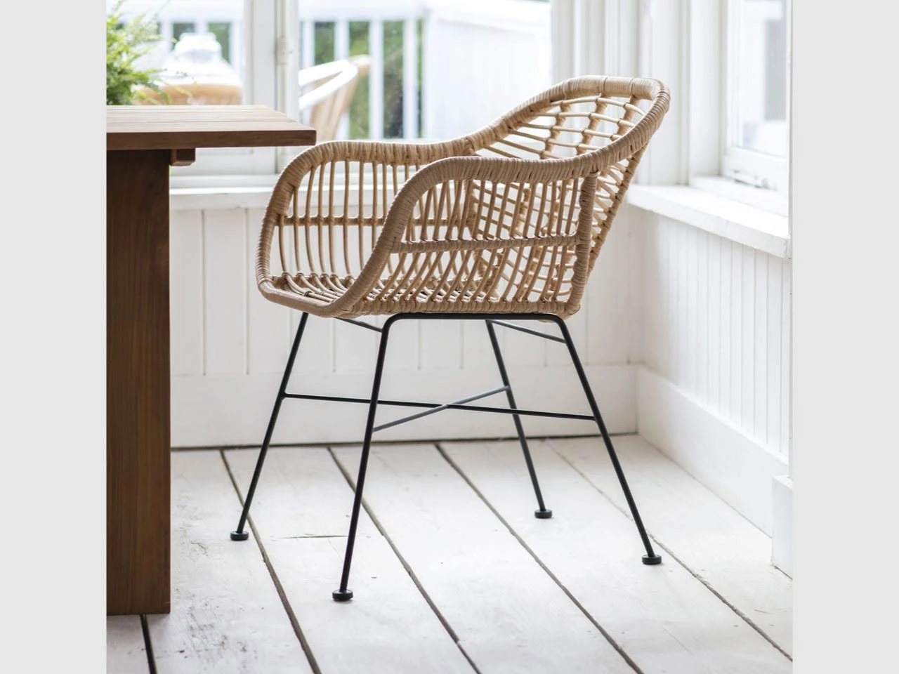 Pair Of Hampstead Dining Chairs - PE Bamboo