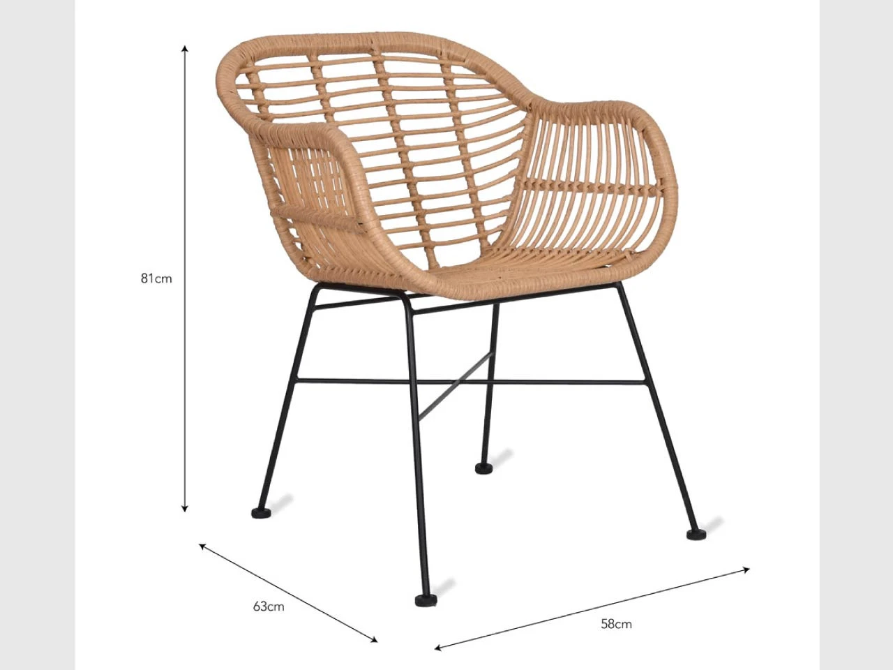 Pair Of Hampstead Dining Chairs - PE Bamboo - Image 3