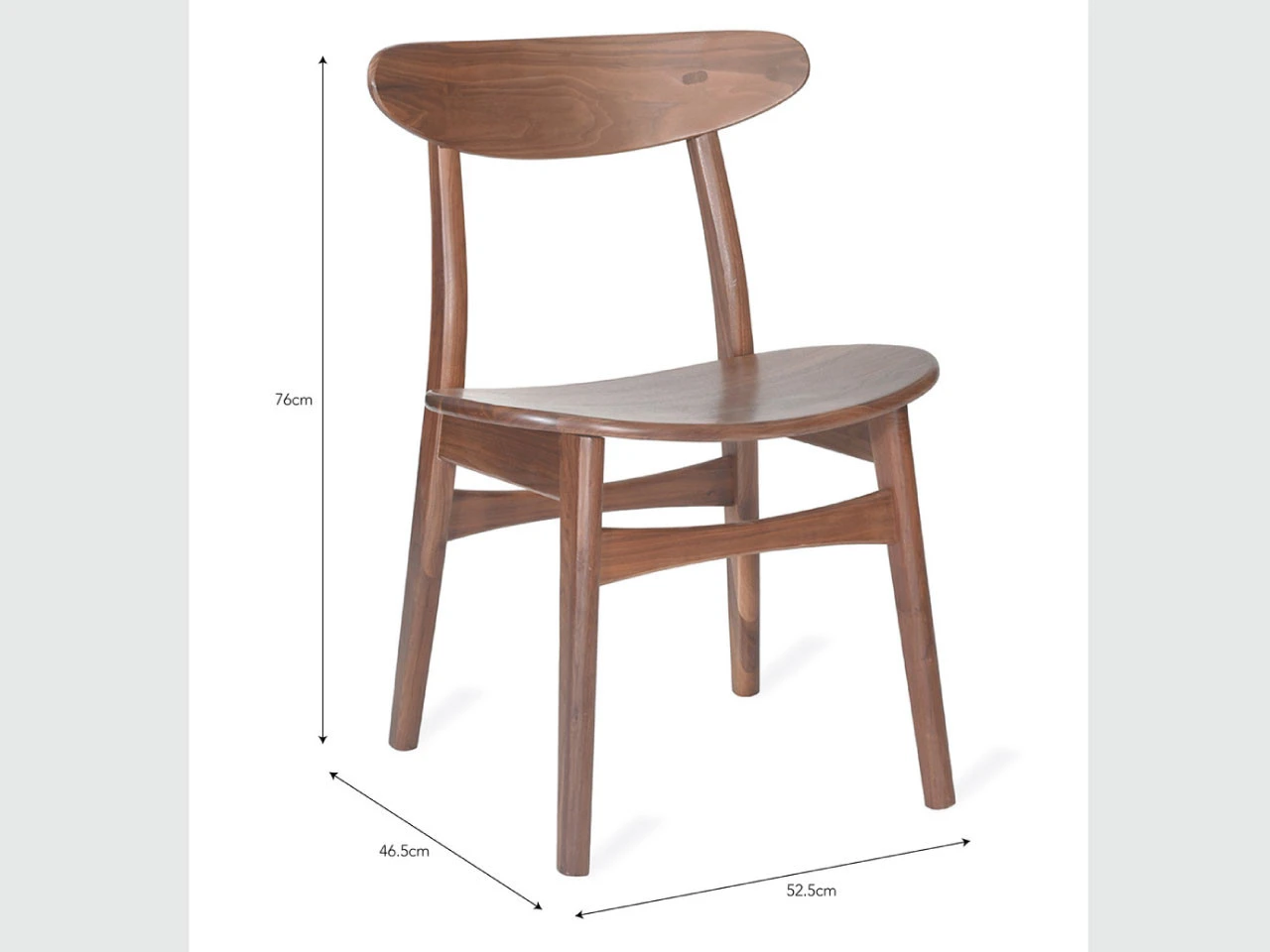 Kersoe Dining Chair - Walnut - Image 3