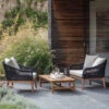 Luccombe Armchair Set In Black - Polyrope & Acacia