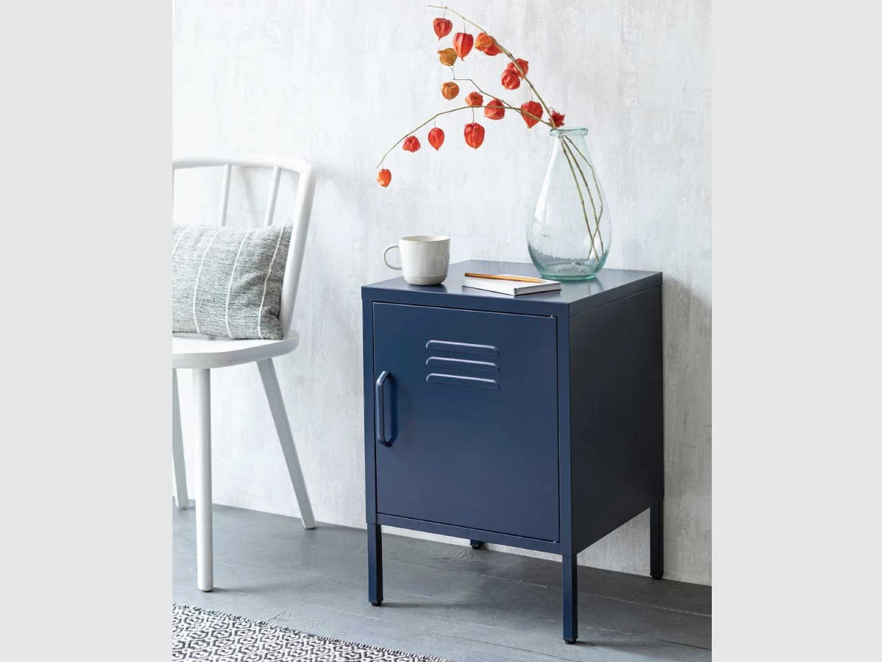 Marlborough Locker Small Right In Ink - Steel