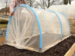 Mini Polytunnel Complete Frame Kit- Wood, Kit And Tubes.