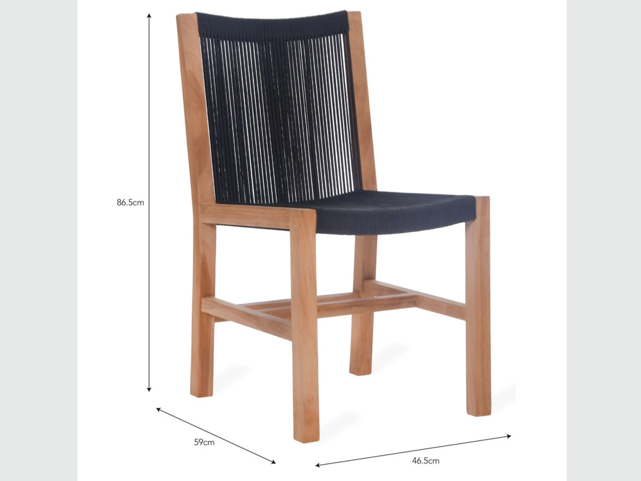 Pair Of Mylor Chairs - Teak And Poly Rope - Image 2
