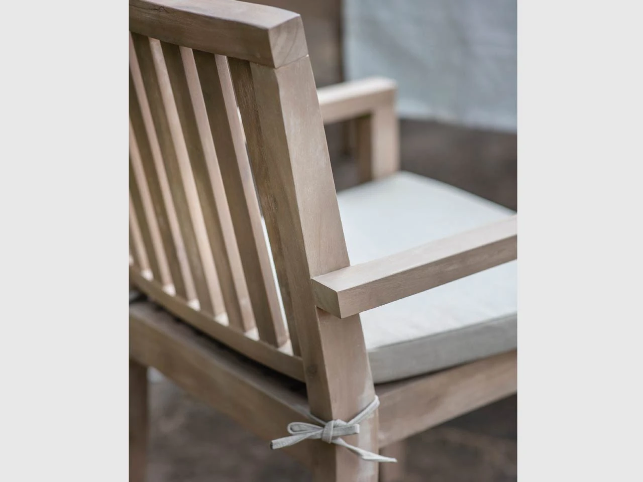 Pair Of Porthallow Dining Chairs With Arms - Acacia - Image 2