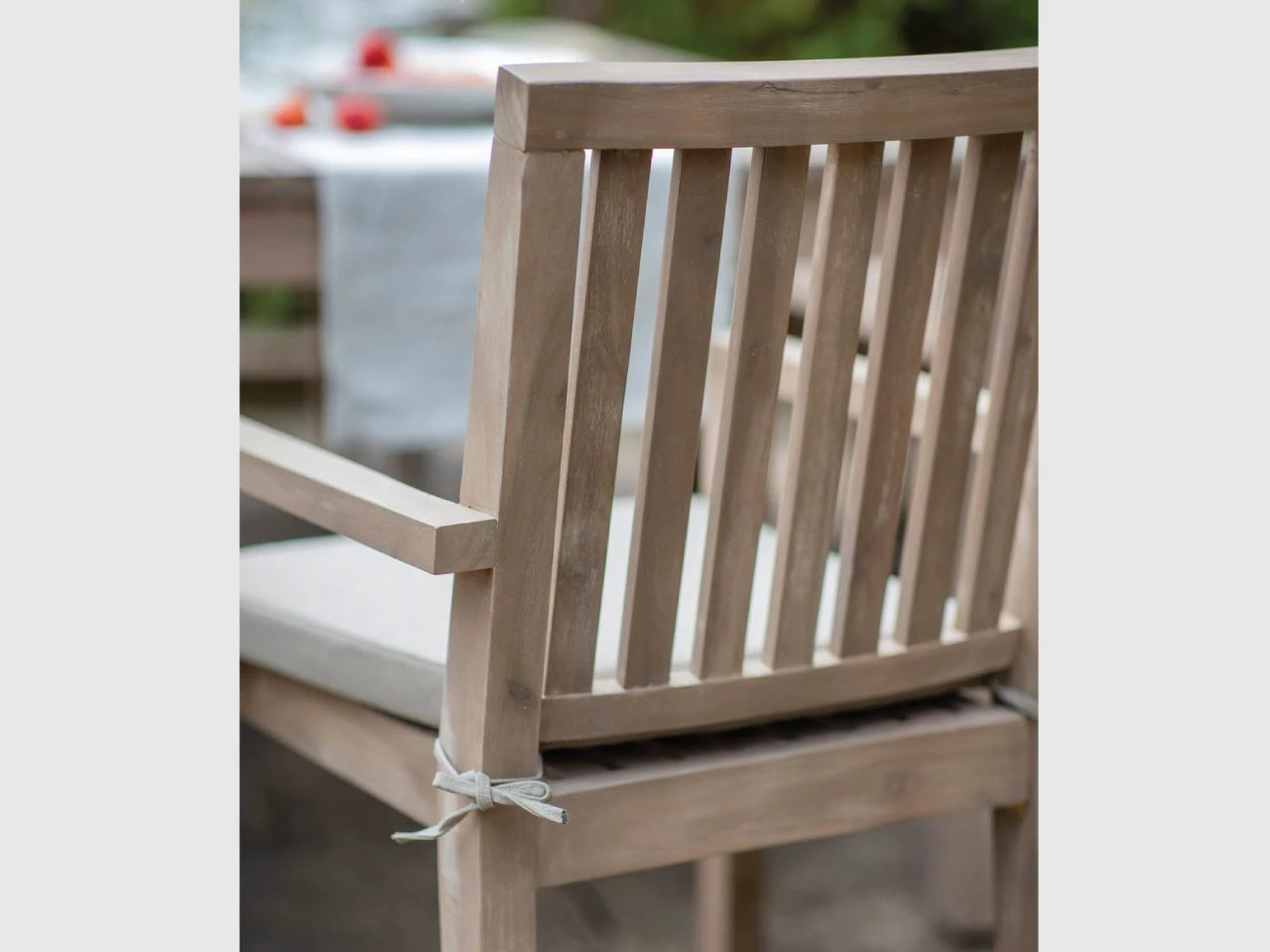 Pair Of Porthallow Dining Chairs With Arms - Acacia - Image 3