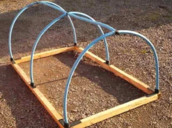 Complete Mini Polytunnel Kit With Bird Netting Cover
