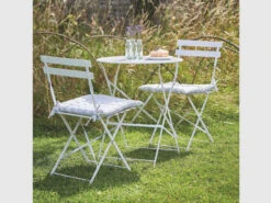 Rive Droite Bistro Set Small In Chalk - Steel