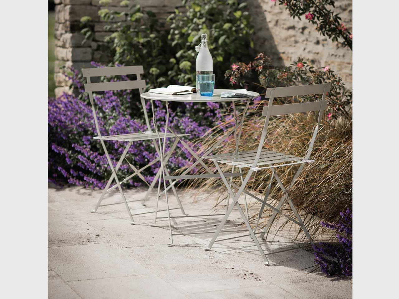 Rive Droite Bistro Set Small In Clay - Steel