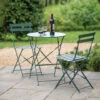 Rive Droite Bistro Set Small In Forest Green - Steel