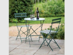 Rive Droite Bistro Set Small In Forest Green - Steel