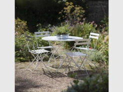 Rive Droite Bistro Set Large In Chalk - Steel