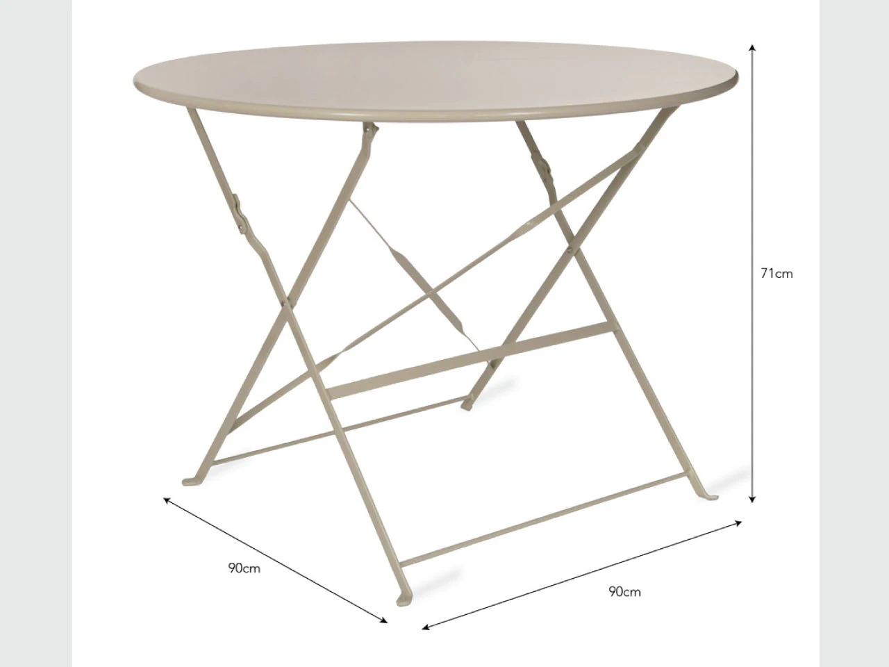 Rive Droite Bistro Table Large In Clay - Image 2