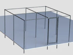 3.6m X 3.6m Heavy Duty Fruit Cage Kit Inc. Door