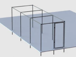 1.8m X 5.4m Heavy Duty Fruit Cage Kit Inc. Door