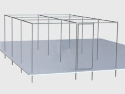 3.6m X 5.4m Heavy Duty Fruit Cage Kit Inc. Door