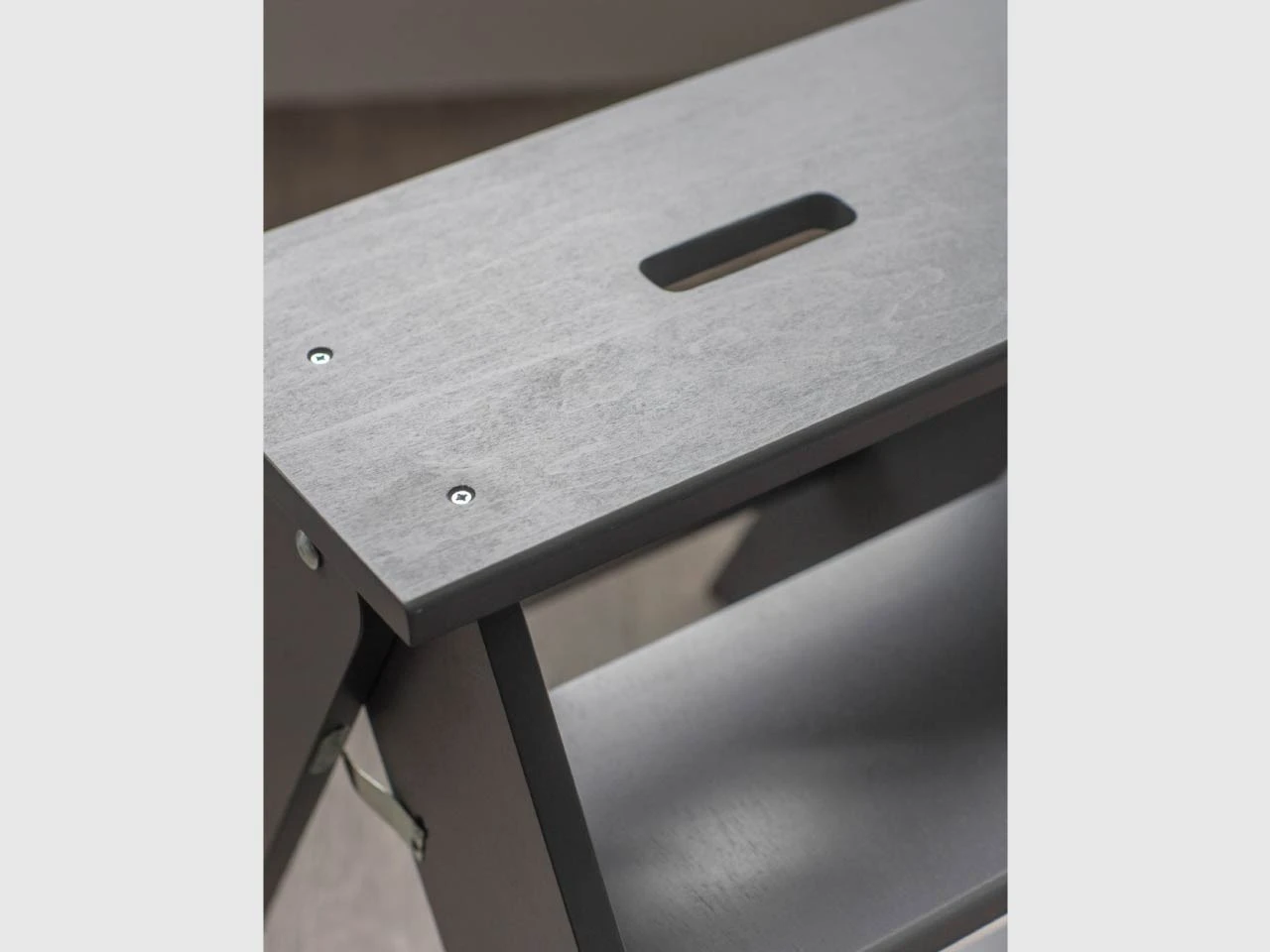 Step Stool In Charcoal - Birch Plywood - Image 2