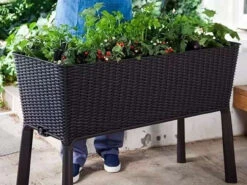 Easy Growing Anthracite Raised Bed On Legs