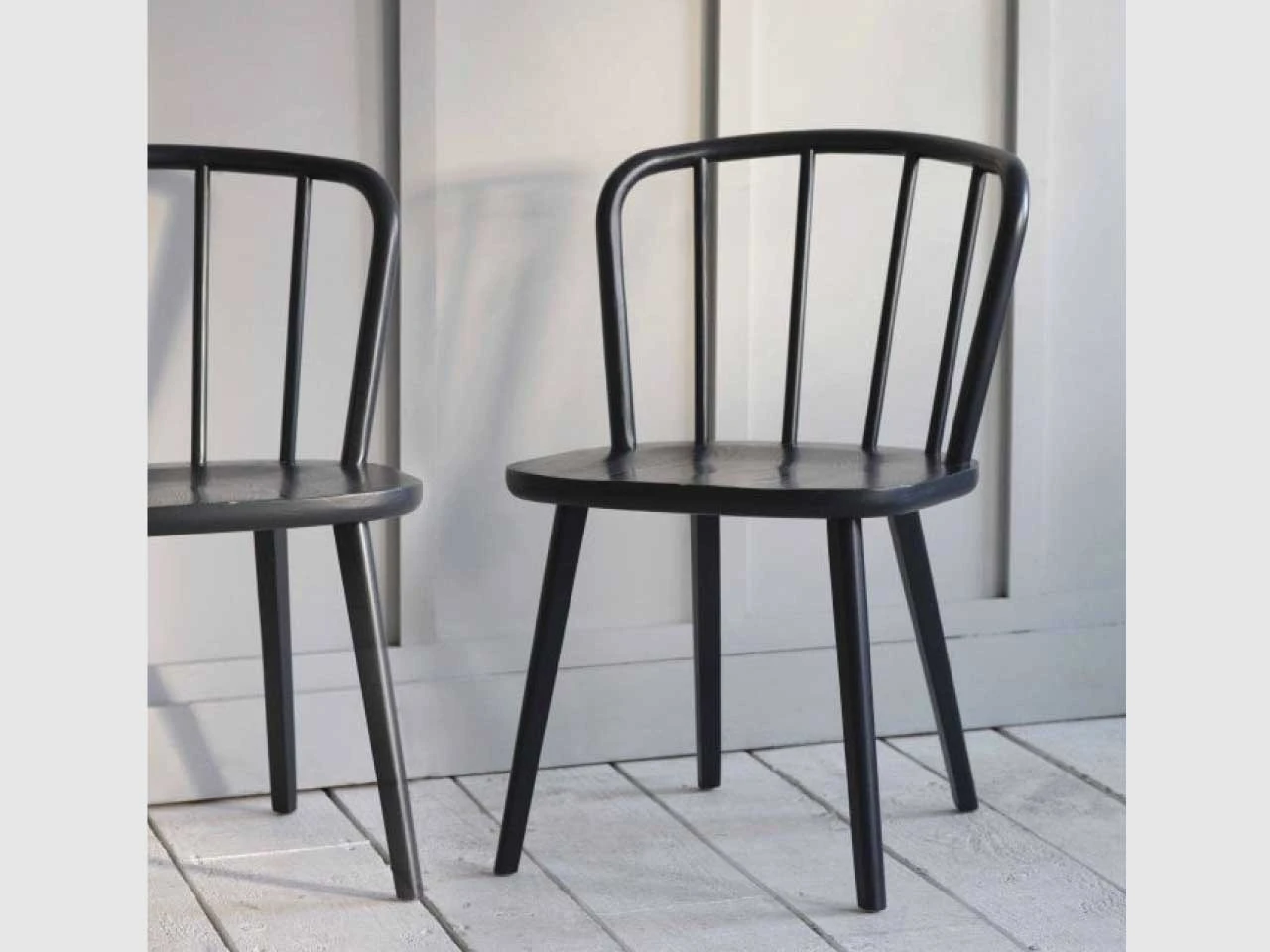 Pair Of Uley Chairs In Carbon - Ash