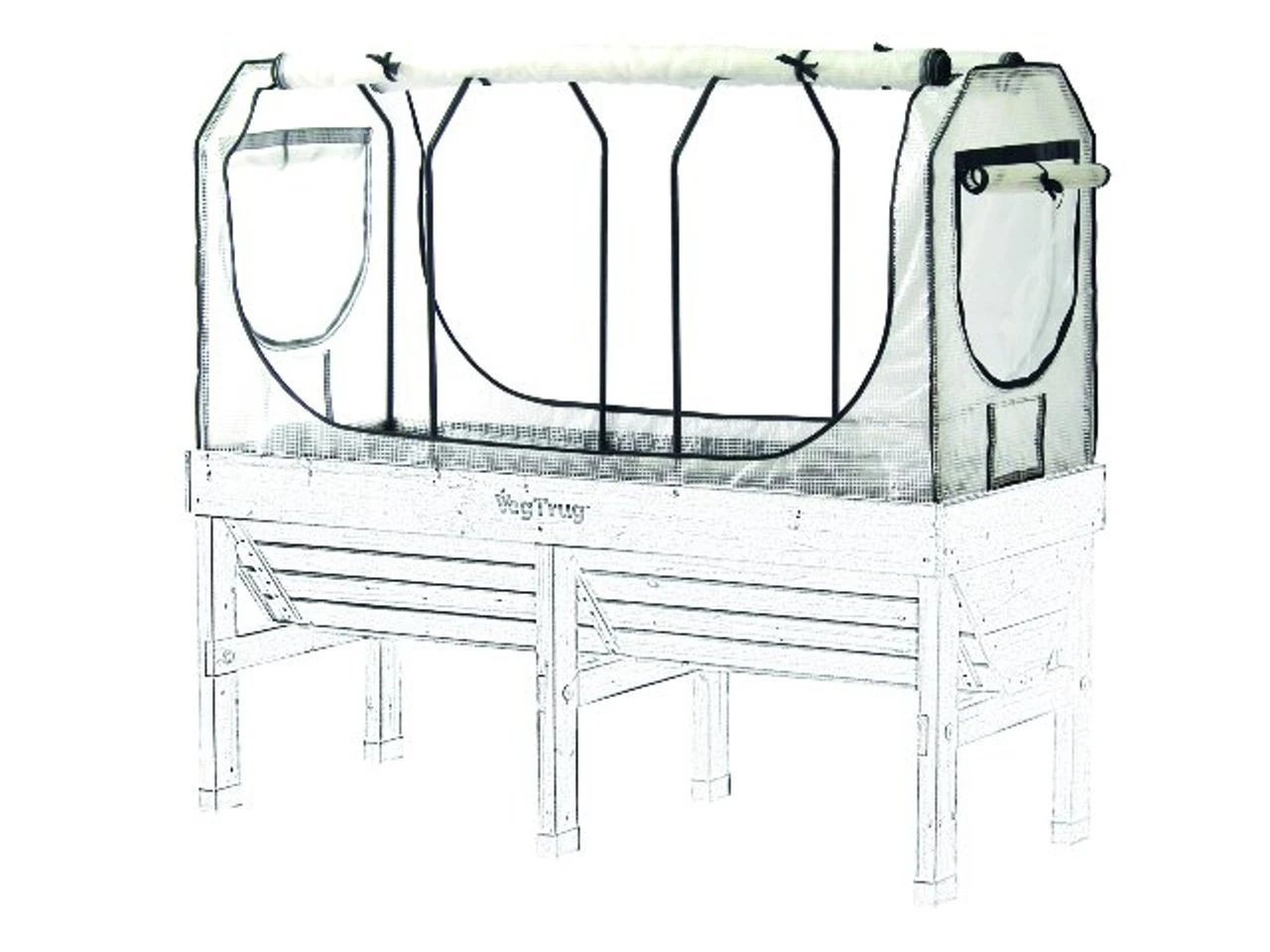 1.8m Vegtrug Tall Frame & Multi Cover Set