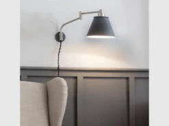 Westport Wall Light In Charcoal - Steel
