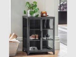 Whitby 6 Wire Shoe Locker In Black - Steel